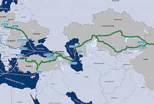 Cargo traffic along the Trans-Caspian International Transport Route nearly doubles
